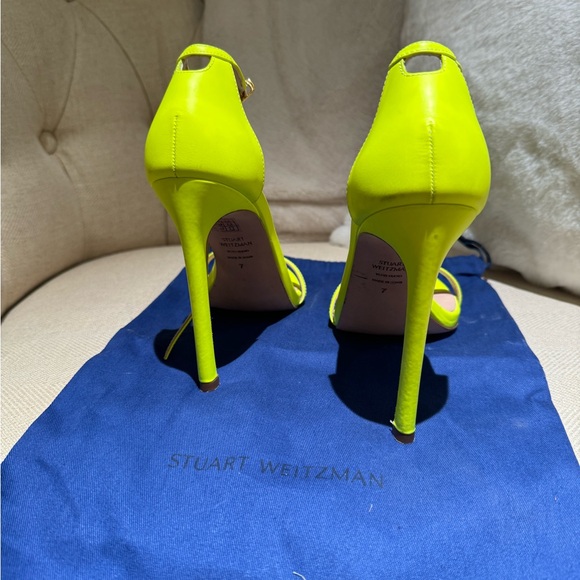 Staurt Weitzman Neon Strappy Heels (worn 2 times) - Picture 6 of 7